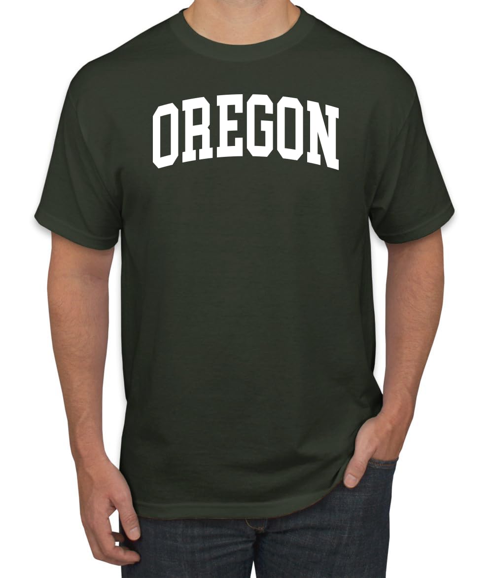 State of Oregon College Style White Fashion Men's T-Shirt
