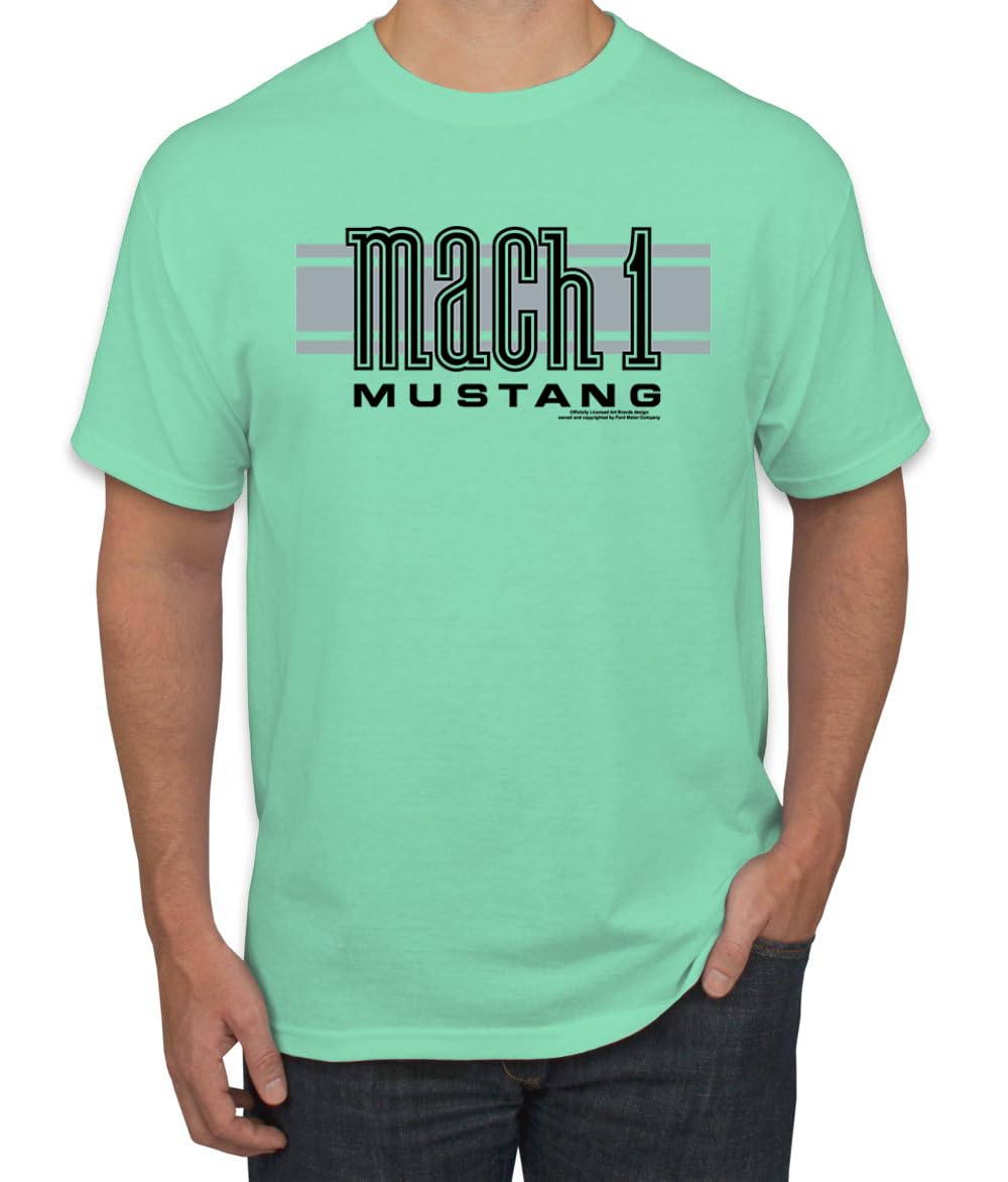 Mach 1 Ford Mustang Classic Racing Stripe Logo Cars and Trucks T-Shirt