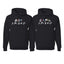 Boy Friend Girl Friend Funny Friends Font Classic His and Hers Matching Couples Hoodie Sweater Set