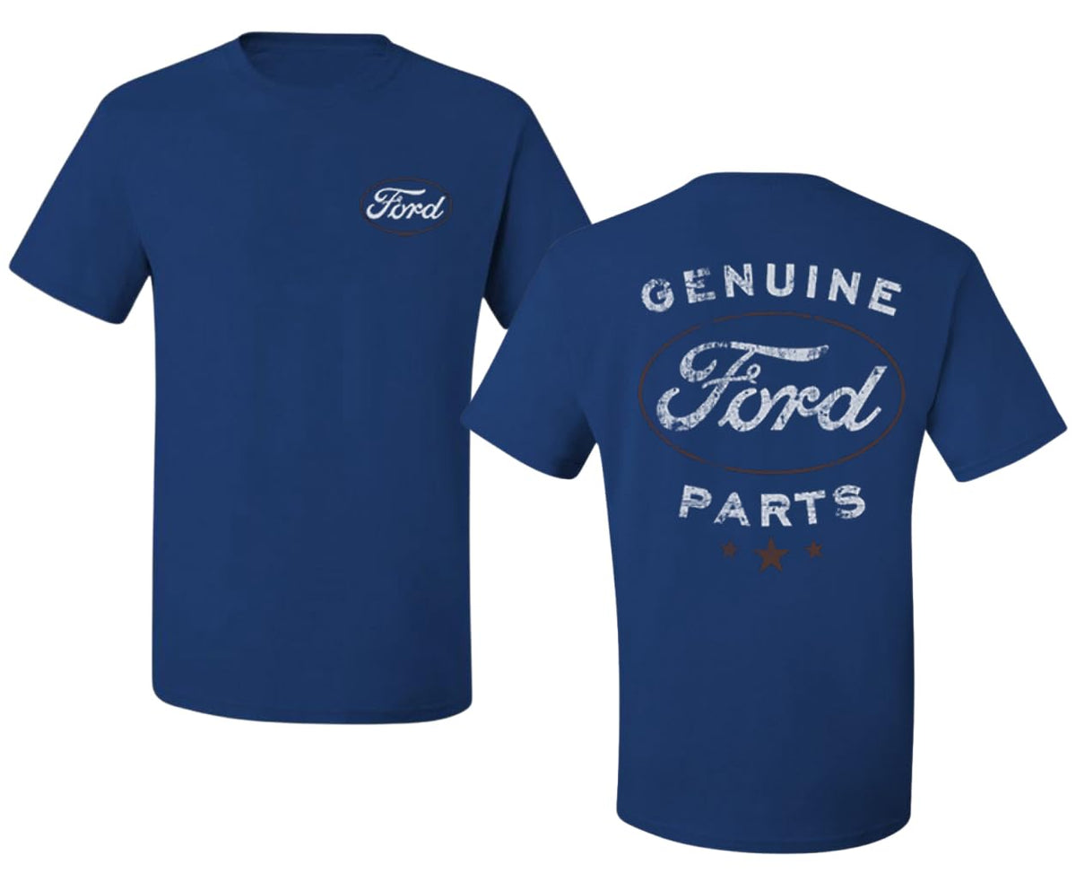 Genuine Ford Parts Vintage Distressed  Cool Printed  Cars and Trucks Men's T-Shirt