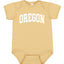 State of Oregon College Style White Fashion Baby Creeper Boys Girls Infant Bodysuit