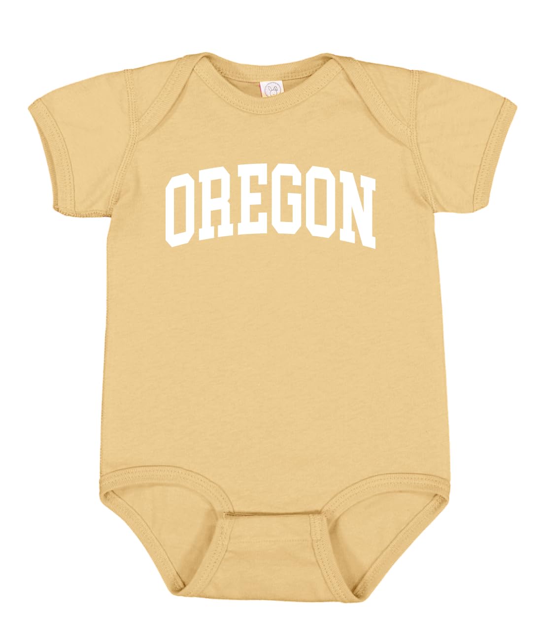 State of Oregon College Style White Fashion Baby Creeper Boys Girls Infant Bodysuit