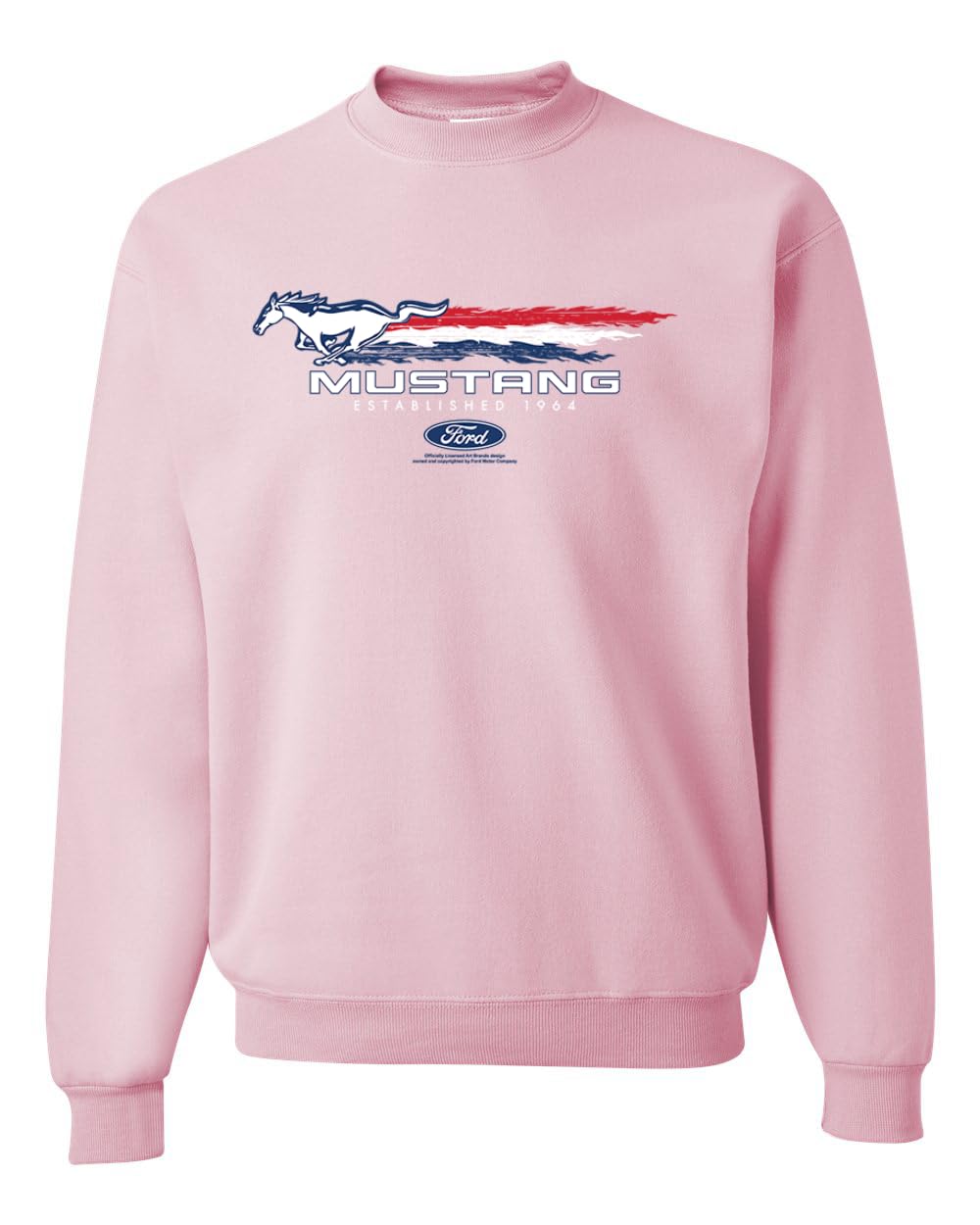 Ford Mustang USA Pony Logo Est 1964 Classic Racing Logo Cars and Trucks Unisex Crewneck Sweatshirt