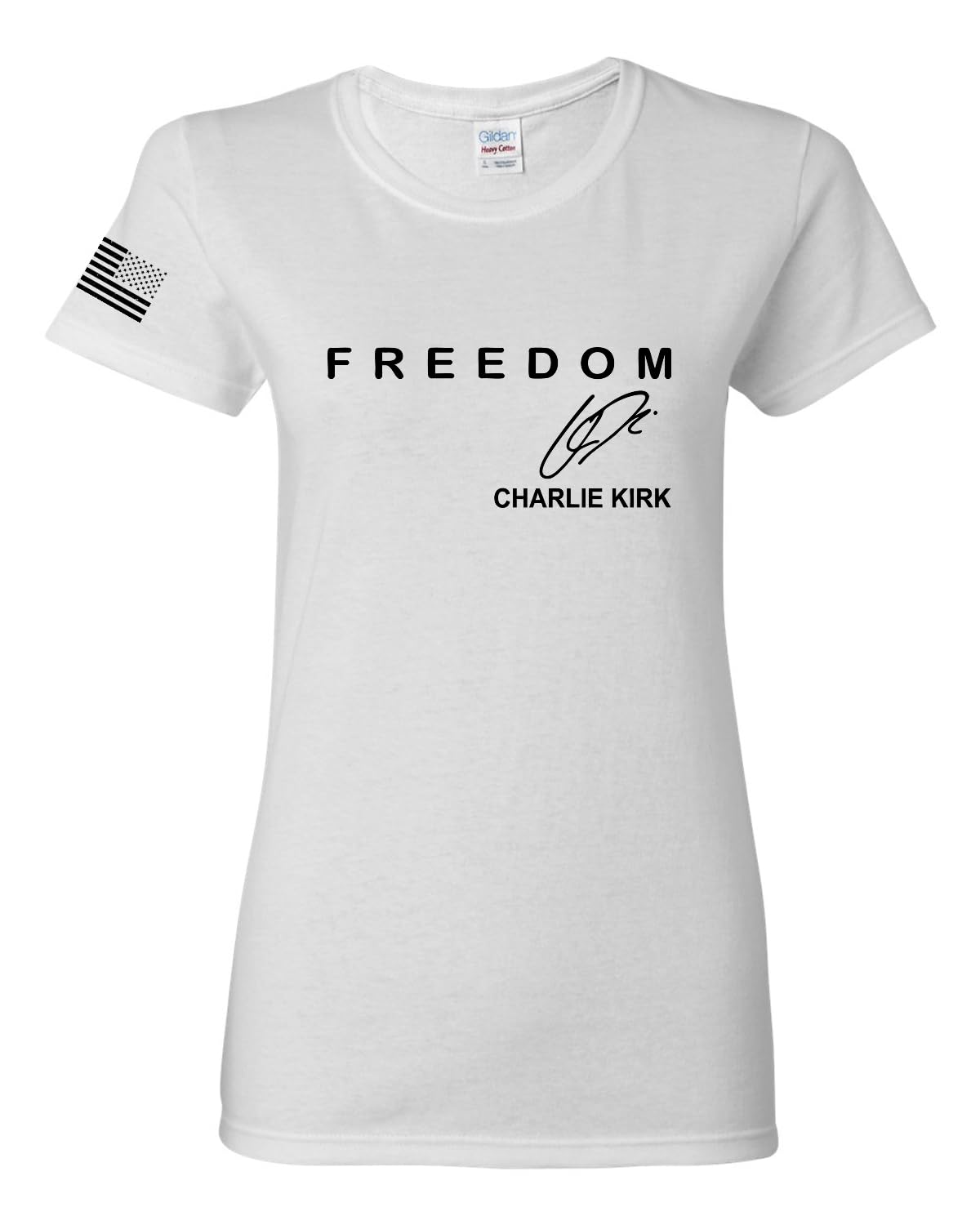 Freedom God Family Patriotism Shirt, Christian Conservative Tee for Women, Women's Graphic T-Shirt