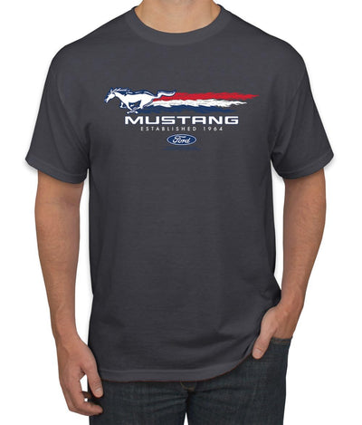 Ford Mustang USA Pony Logo Est 1964 Classic Racing Logo Cars and Trucks Men's T-Shirt