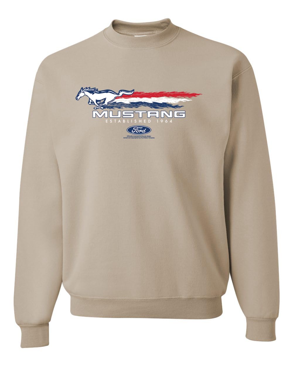 Ford Mustang USA Pony Logo Est 1964 Classic Racing Logo Cars and Trucks Unisex Crewneck Sweatshirt