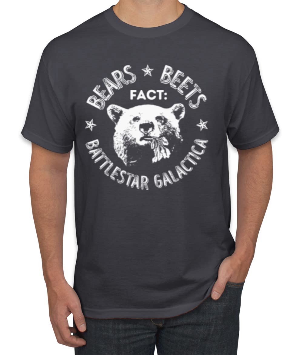 Office | Fact Bears Beets Battlestar Quote Pop Culture Men's T-Shirt