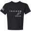 Freedom God Family Patriotism Shirt, Christian Conservative Unisex Tee for Boys Girls Youth T-Shirt