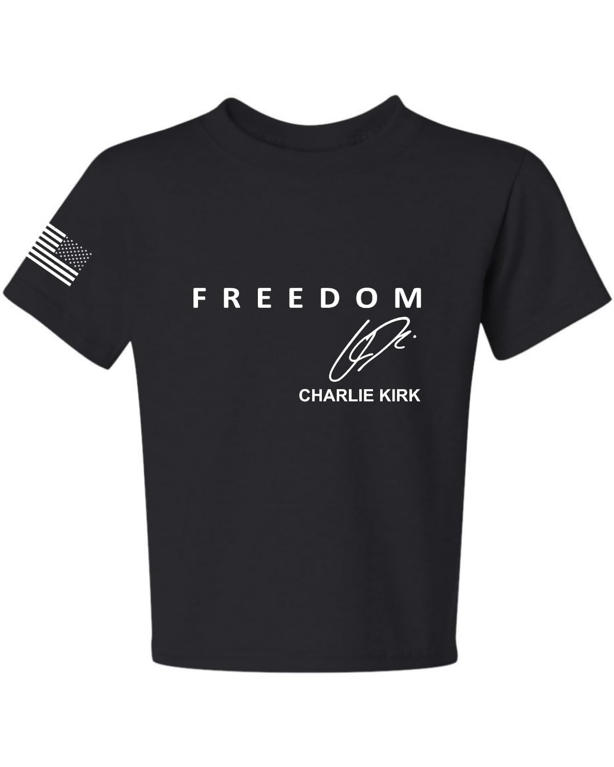 Freedom God Family Patriotism Shirt, Christian Conservative Unisex Tee for Boys Girls Youth T-Shirt