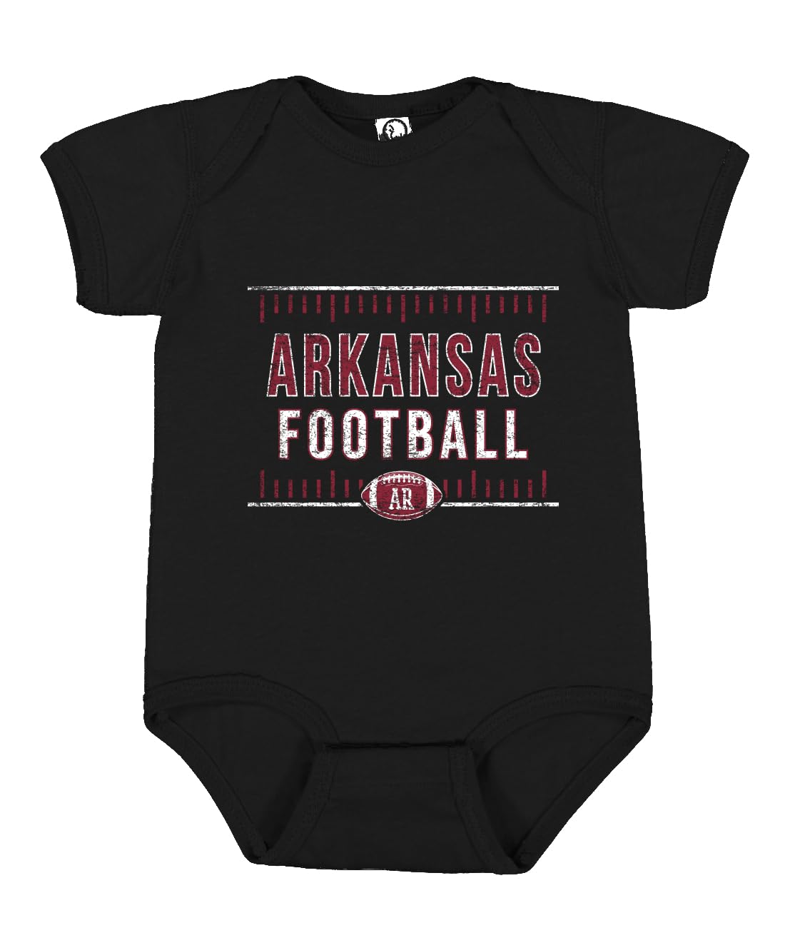 College Football Fan Shirt, Vintage Distressed Field, Retro USA Sports Baby Creeper Boys Girls Infant Bodysuit