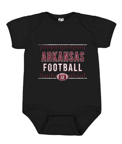 College Football Fan Shirt, Vintage Distressed Field, Retro USA Sports Baby Creeper Boys Girls Infant Bodysuit