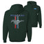 Ford Mustang Classic Pony USA Logo Emblem Cars and Trucks Front and Back Unisex Graphic Hoodie Sweatshirt