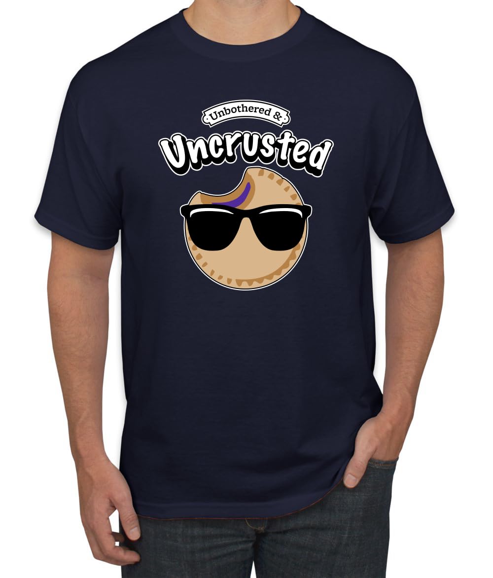 Unbothered and Uncrusted Funny PB&J Sandwich Sunglasses Humor Men's T-Shirt