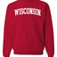 State of Wisconsin College Style Fashion Unisex Crewneck Sweatshirt