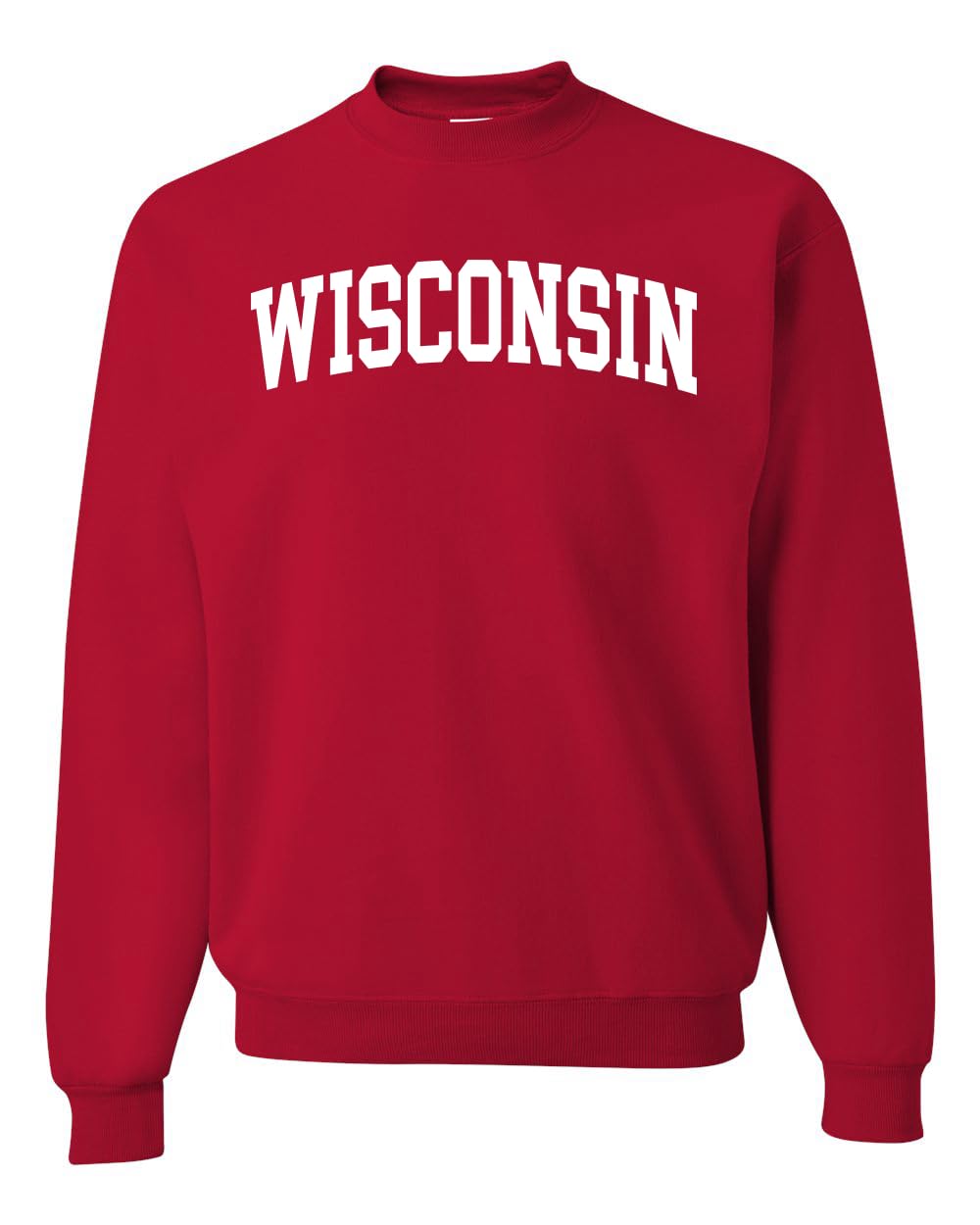 State of Wisconsin College Style Fashion Unisex Crewneck Sweatshirt