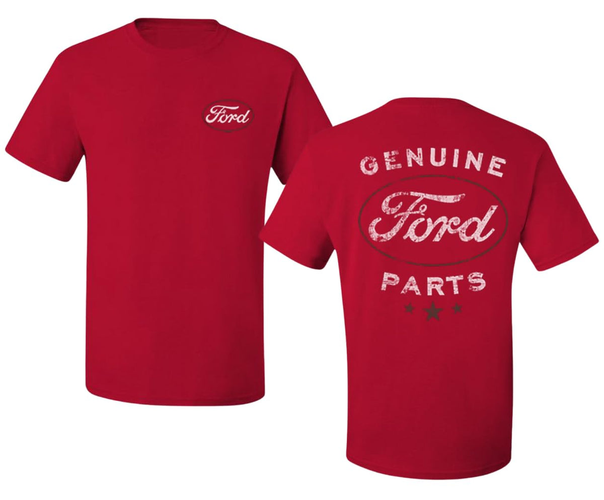 Genuine Ford Parts Vintage Distressed  Cool Printed  Cars and Trucks Men's T-Shirt
