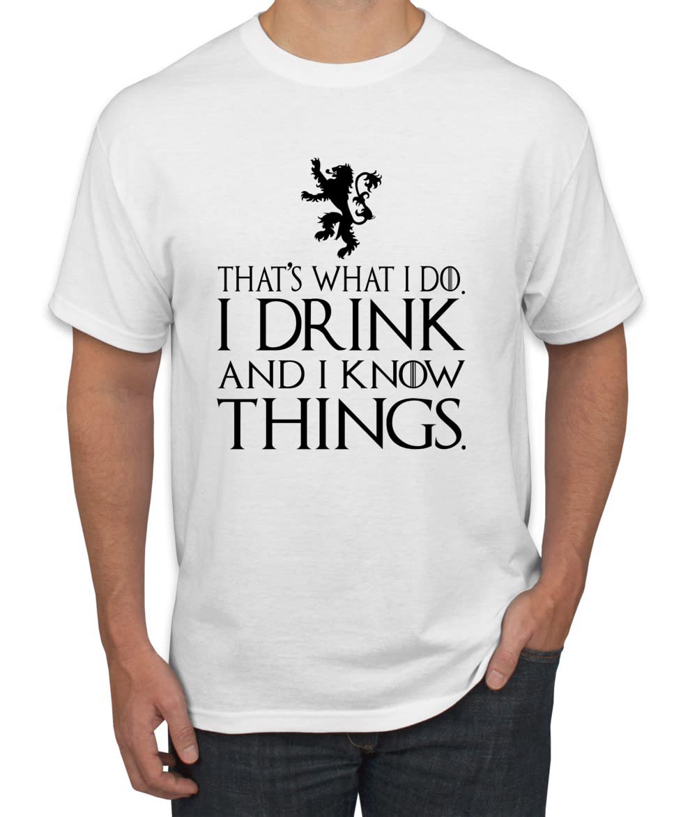 I Drink and I Know Things Tyrion GOT Black Pop Culture Men's T-Shirt