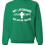 My Lifeguard Walks on Water Jesus Christ Bible Inspirational/Christian Unisex Crewneck Sweatshirt