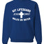 My Lifeguard Walks on Water Jesus Christ Bible Inspirational/Christian Unisex Crewneck Sweatshirt