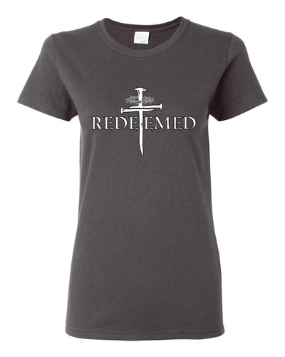 Redeemed Cross Jesus Christ Nails Inspirational/Christian Womens Graphic T-Shirt