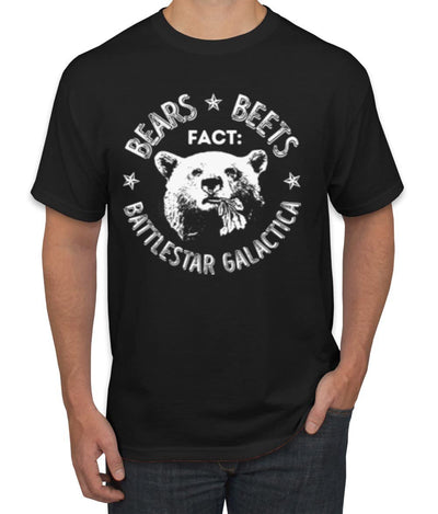 Office | Fact Bears Beets Battlestar Quote Pop Culture Men's T-Shirt