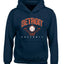 American Baseball Fan Vintage Distressed Field Sports Gift Youth Hooded Sweatshirt