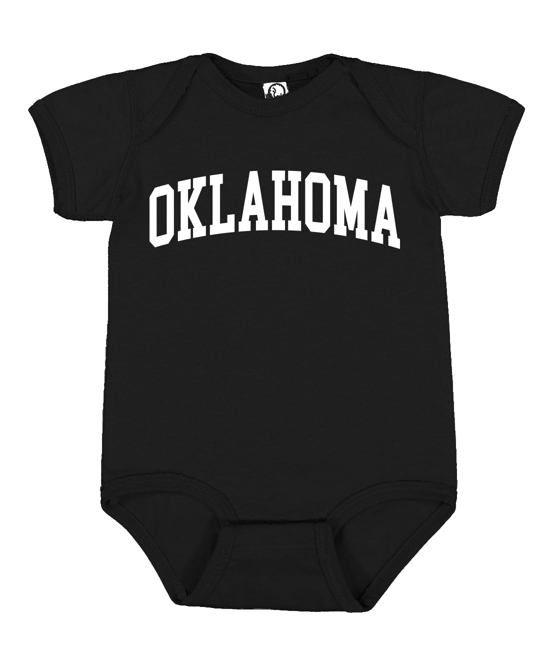 State of Oklahoma College Style White Fashion Baby Creeper Boys Girls Infant Bodysuit