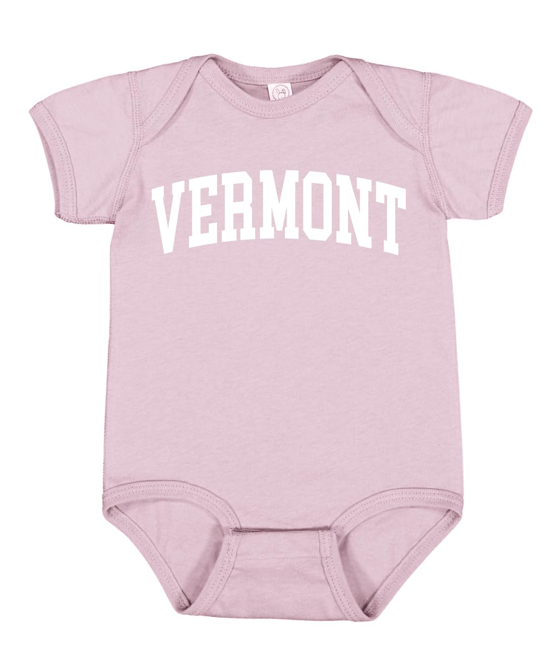State of Vermont College Style White Fashion Baby Creeper Boys Girls Infant Bodysuit