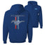 Ford Mustang Classic Pony USA Logo Emblem Cars and Trucks Front and Back Unisex Graphic Hoodie Sweatshirt