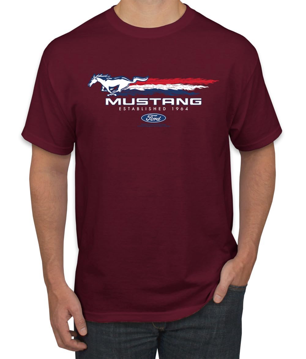Ford Mustang USA Pony Logo Est 1964 Classic Racing Logo Cars and Trucks Men's T-Shirt