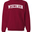 State of Wisconsin College Style Fashion Unisex Crewneck Sweatshirt