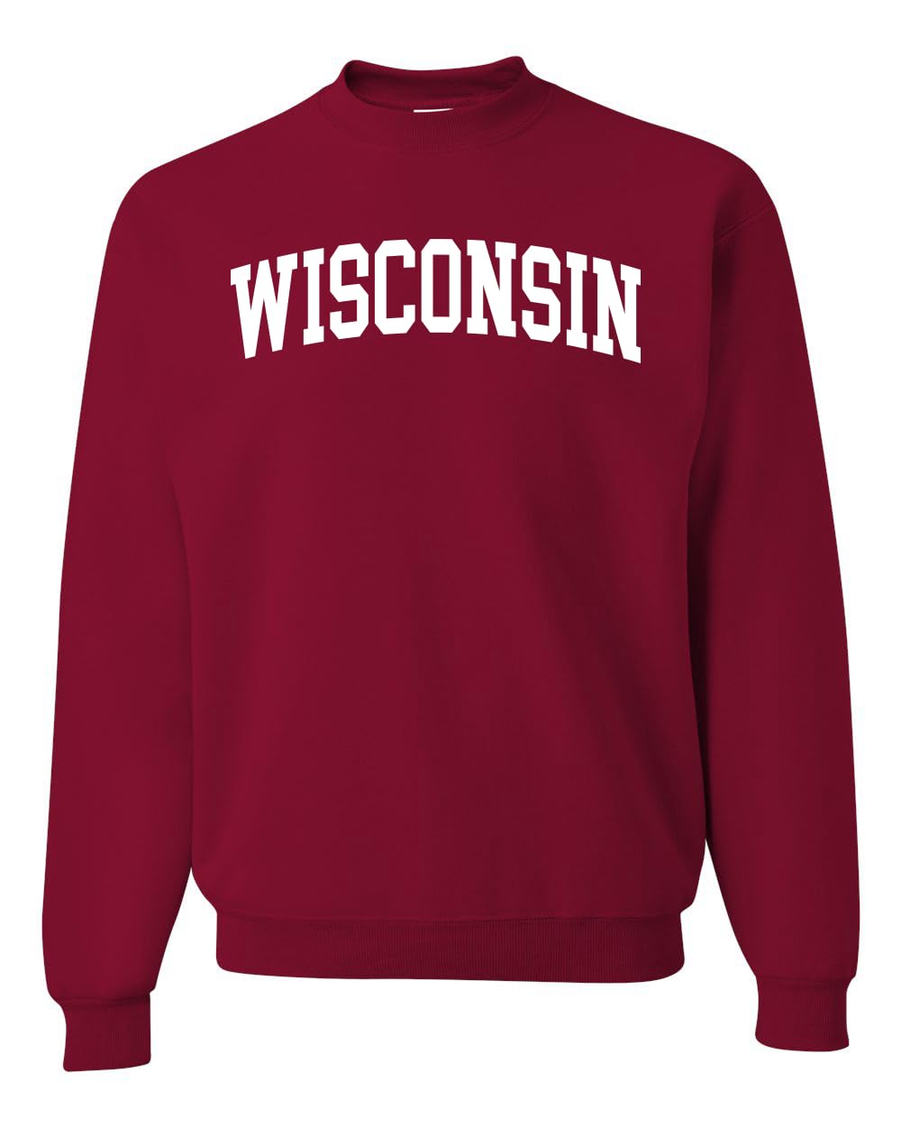 State of Wisconsin College Style Fashion Unisex Crewneck Sweatshirt