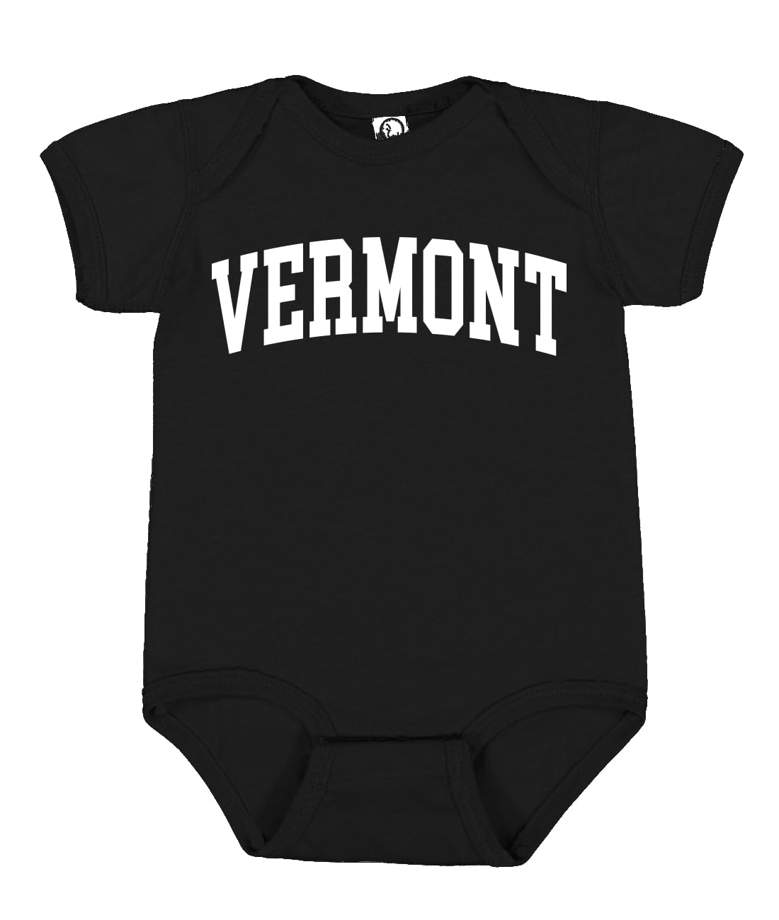 State of Vermont College Style White Fashion Baby Creeper Boys Girls Infant Bodysuit