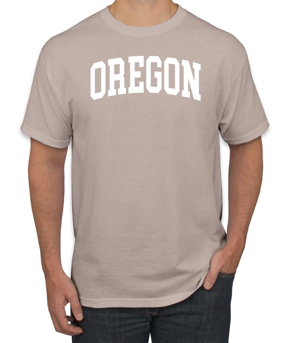 State of Oregon College Style White Fashion Men's T-Shirt