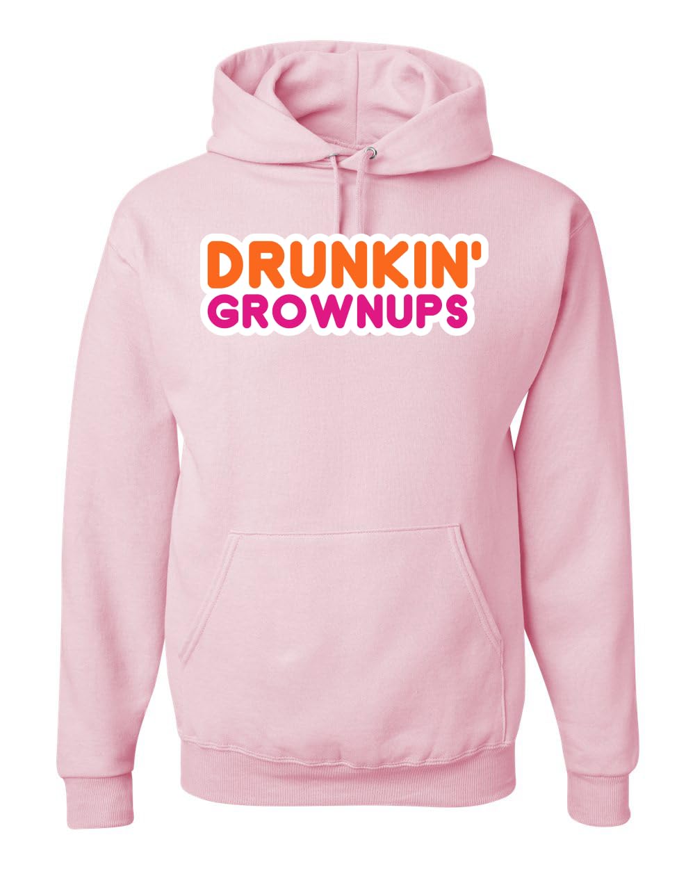 Drunkin' Grownups America Runs on Alcohol Parody Humor Unisex Hoodie Sweatshirt