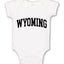 State of Wyoming College Style Fashion Baby Creeper Boys Girls Infant Bodysuit