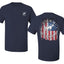 US Flag Ford Bronco Front and Back  Cars and Trucks Men's T-Shirt