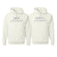 Boy Friend Girl Friend Funny Friends Font Classic His and Hers Matching Couples Hoodie Sweater Set