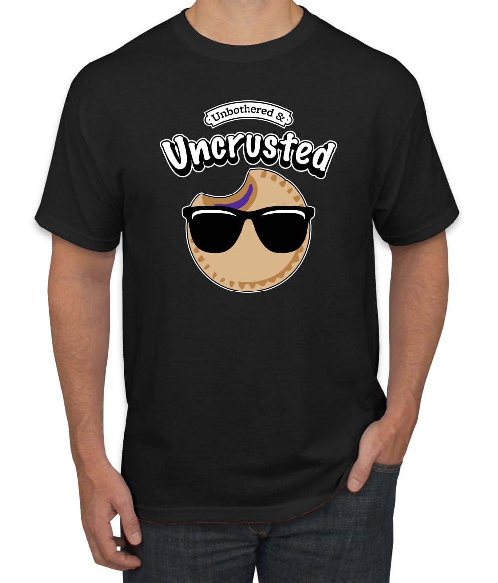 Unbothered and Uncrusted Funny PB&J Sandwich Sunglasses Humor Men's T-Shirt