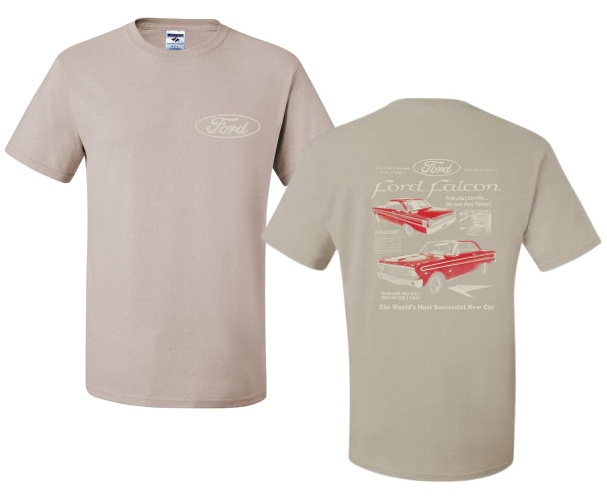 Ford Falcon Classic Car Vintage Muscle Automotive Design Truck Cars and Trucks Front and Back Men's T-Shirt