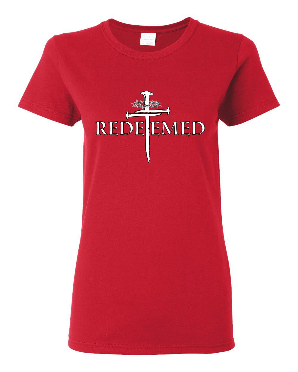 Redeemed Cross Jesus Christ Nails Inspirational/Christian Womens Graphic T-Shirt