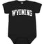State of Wyoming College Style Fashion Baby Creeper Boys Girls Infant Bodysuit