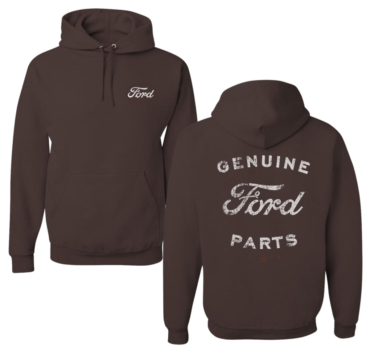 Vintage Distressed Genuine Ford Parts Cars and Trucks Front and Back Cars and Trucks Unisex Hoodie Sweatshirt