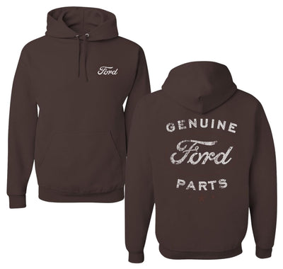 Vintage Distressed Genuine Ford Parts Cars and Trucks Front and Back Cars and Trucks Unisex Hoodie Sweatshirt
