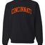 American Football Cities Classic Varsity College Style Fantasy Fan Sports Unisex Crewneck Sweatshirt
