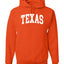 State of Texas College Style Fashion Unisex Hoodie Sweatshirt