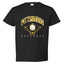 American Baseball Fan Vintage Distressed Field Sports Toddler Crew Graphic T-Shirt