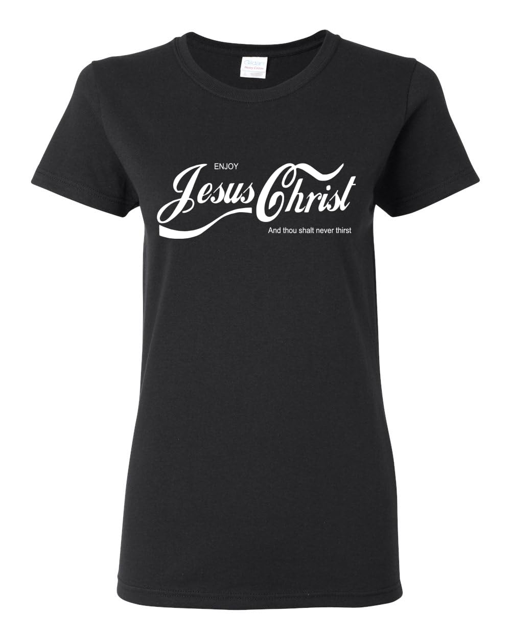 Enjoy Jesus Christ Parody Shirt Thou Shalt Never Thirst, Funny Christian Inspirational T Shirt for Womens