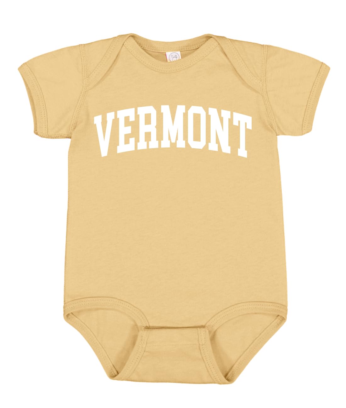 State of Vermont College Style White Fashion Baby Creeper Boys Girls Infant Bodysuit