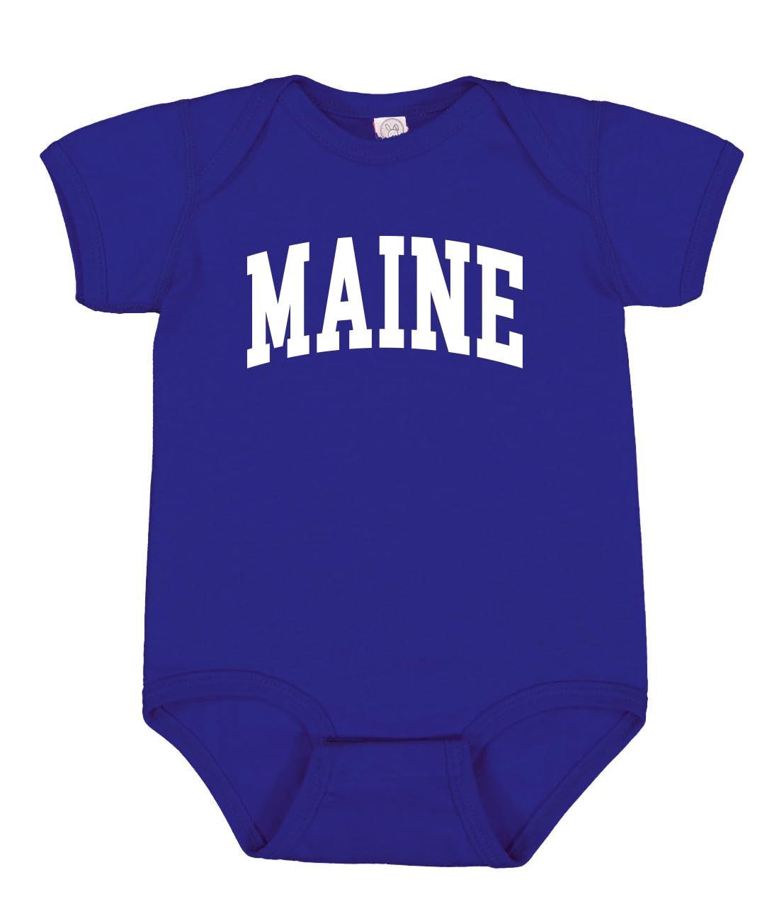 State of Maine College Style White Fashion Baby Creeper Boys Girls Infant Bodysuit